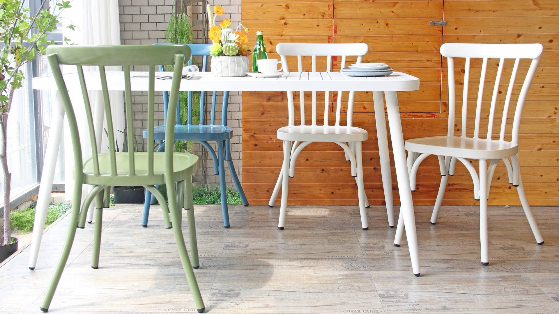 Aluminium Outdoor Restaurant Commercial Bistro Stackable Patio Garden Chair 657GS-H45-ALU