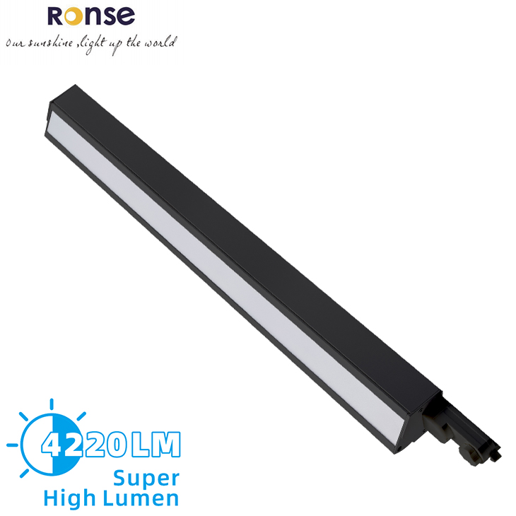 Commercial Tracks Linear Light 20w 40w 60w 2 3 4 Wires Rail Track Light System