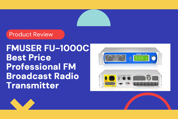 FMUSER FU-1000C Profesionalus FM transliacijos radijo siųstuvas už geriausią kainą