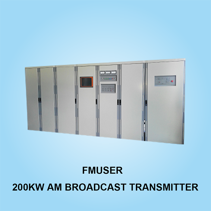 FMUSER 200KW AM vysílač 200000 Wattů AM rozhlasová stanice