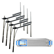 Den komplette pakken med FSN-1500T 1500 watt FM-sender med antenne 8 bay FM-dipol fra FMUSER FM-senderpakkeserien