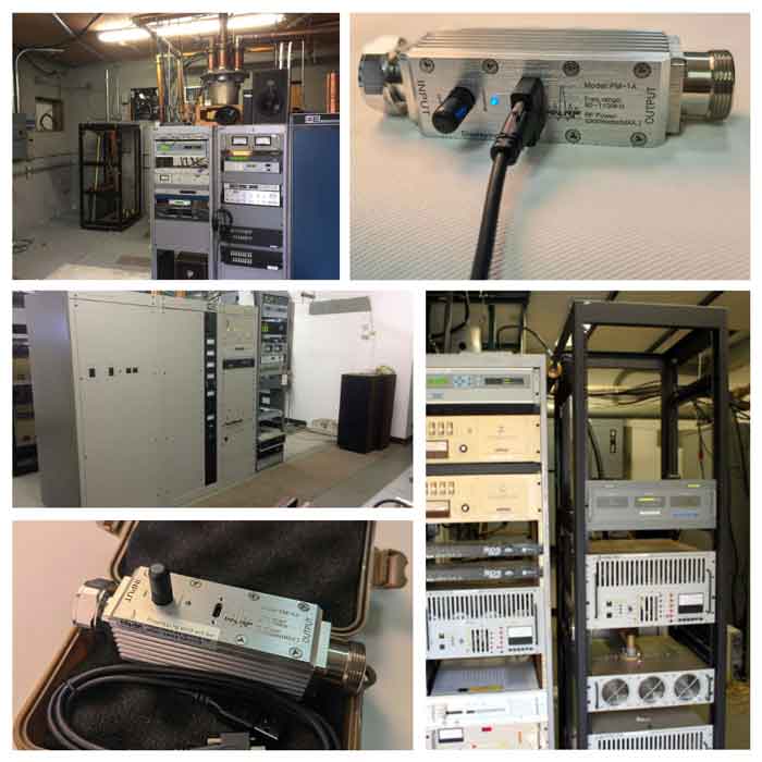 FMUSER PM-1A RF power meter for FM radio transmitter maintenance inside a transmitter site